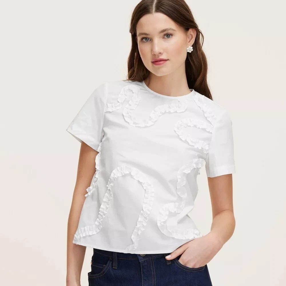 Size XS | Women's Ribbon Short Sleeve Blouse kate spade new york Target